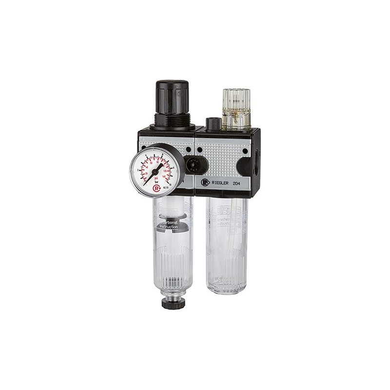 Unitate de intretinere aer comprimat, multifix, recipient PC, G1", 10500 l/min, DN25, RIEGLER
