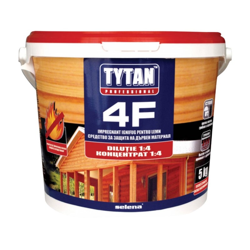 TYTAN - Impregnant ignifug pentru lemn 4F, 5kg [10004469]