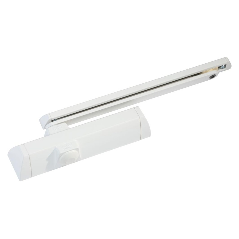 Amortizor pentru usa TS 90 Impulse, pentru usi cu latime max. 1100mm, cu articulatie, alb, DORMAKABA