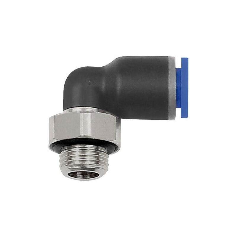 RIEGLER - Racord rapid in L aer comprimat G 1/4", Ø12mm [125.014-12]