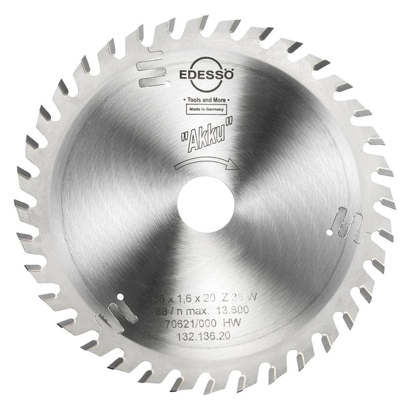 Panza fierastrau circular Edesso AKKU, W, 136x20x1.6mm, 36 dinti