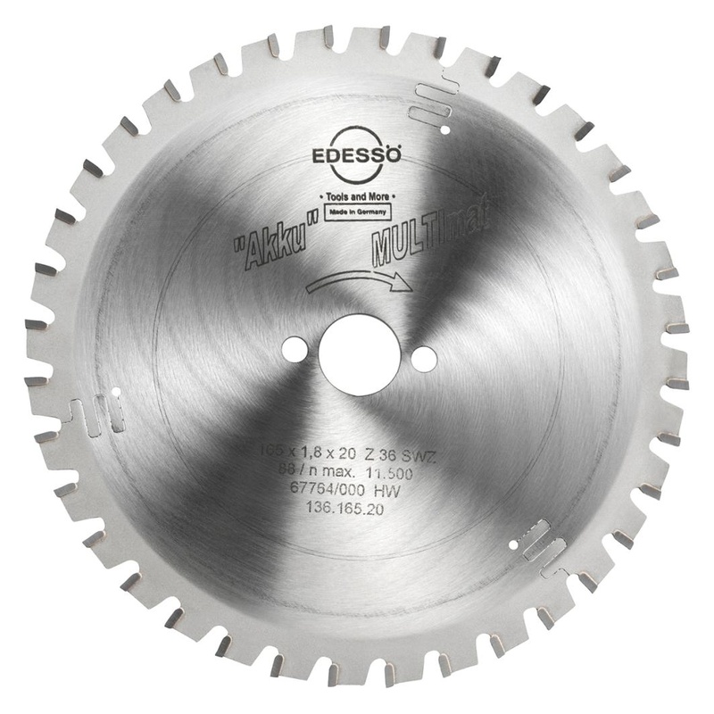 Panza fierastrau circular Edesso AKKU, SWZ, 165x20x1.8mm, 36 dinti