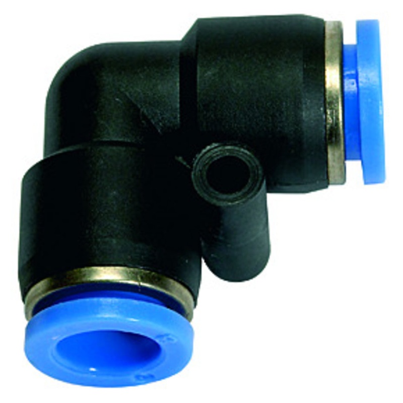 Conector L, pentru furtun Ø 10 mm, lungime 27.2 mm, max. 10 bar, RIEGLER