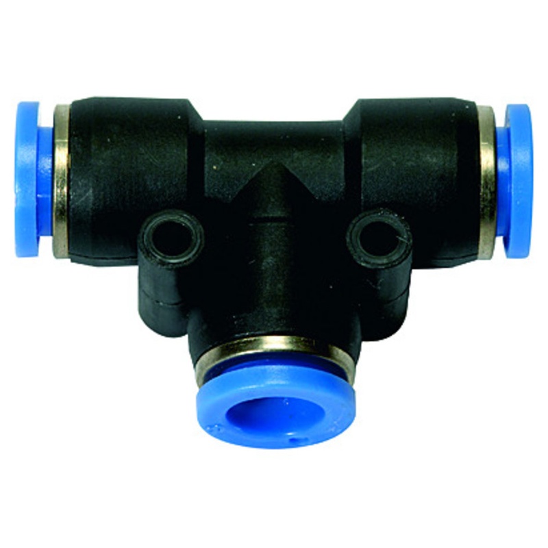 Conector T, pentru furtun Ø 8 mm, lungime 22.5 x 45.0 mm, max. 15 bar, RIEGLER