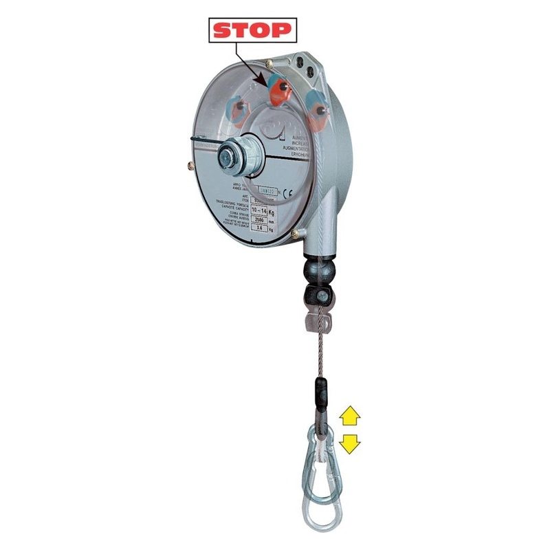 Balansier cu arc, pentru sarcini grele, cu suspensie fixa, capacitate 6.0 - 8.0 kg, cablu 2.5 m, PLANETA