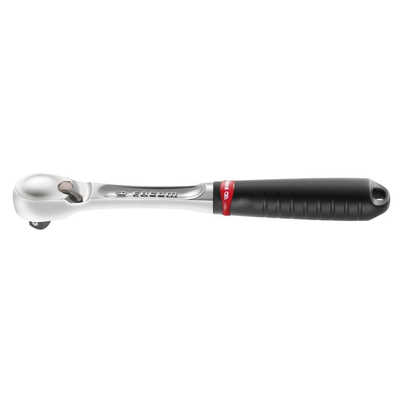 Antrenor cu clichet reversibil Facom, 3/8", 72 dinti, 210mm