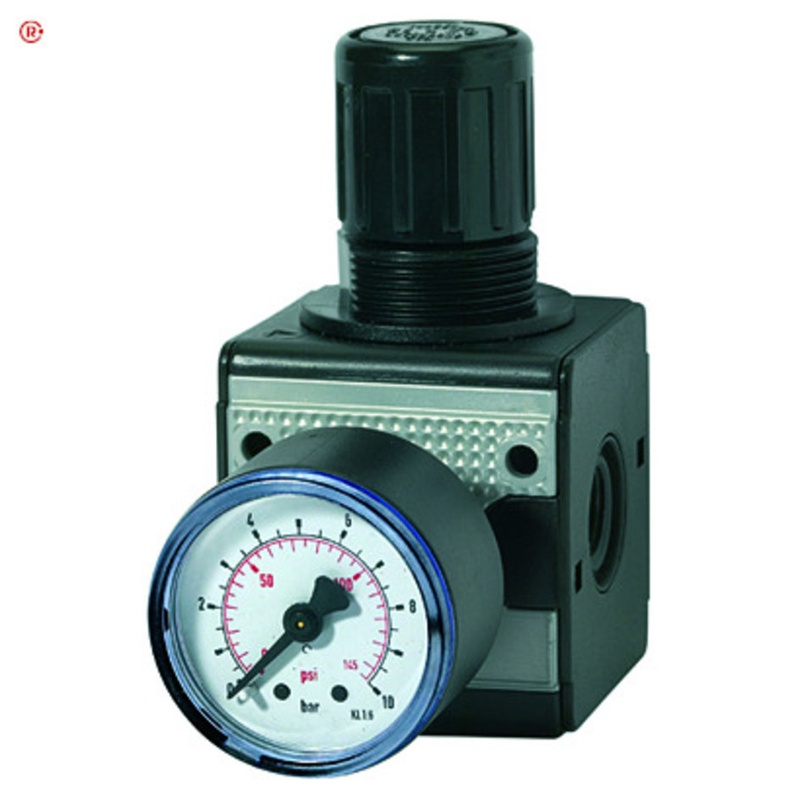 Regulator de presiune multifix cu manometru, 0.5-10 bar, G3/4", 6000 l/min, DN 20, RIEGLER
