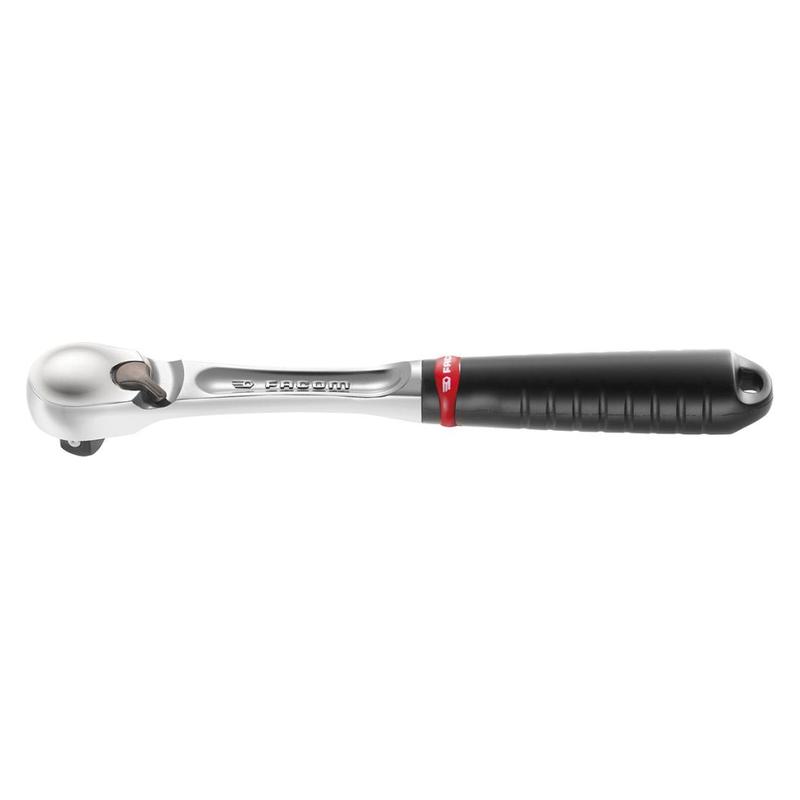 Antrenor cu clichet reversibil Facom, 1/2", 72 dinti, 262mm