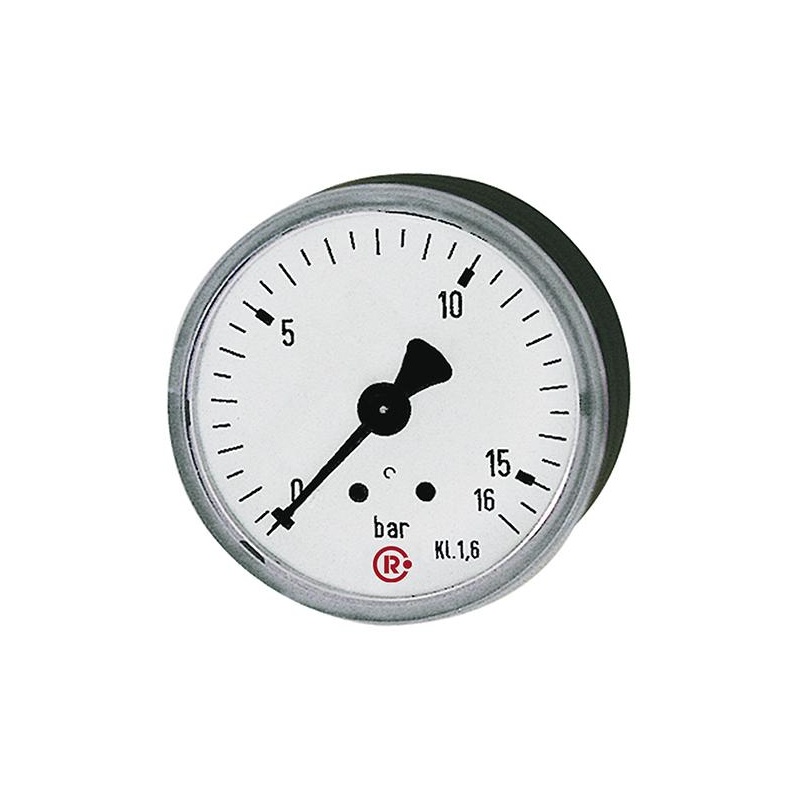 Manometru, conexiune parte din spate, Ø 50 mm, 0-4 bar, G1/4", RIEGLER