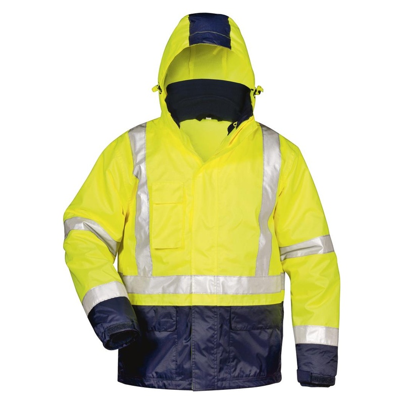 Jacheta Safestyle ALF, galben/albastru marin, mas. S