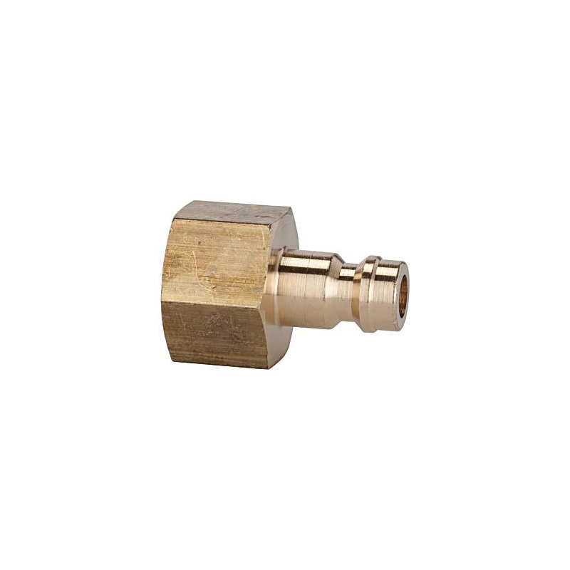 Niplu de conectare NW 5, alama, filet interior G3/8", 26 mm, SW 19, max. 35 bar, RIEGLER