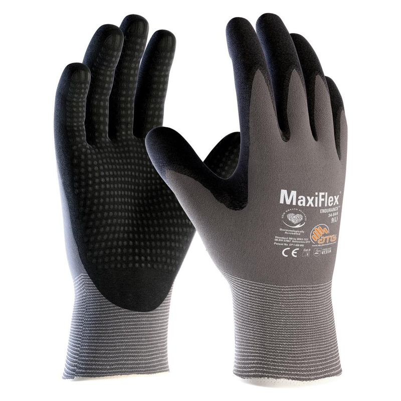 Manusi protectie taiere Atg MAXIFLEX ENDURANCE 34-844, negru/gri, mas. 9
