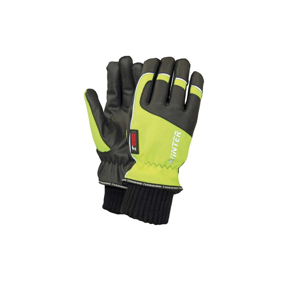 Manusi protectie frig Os RED SIGNAL, negru/galben, mas. 11