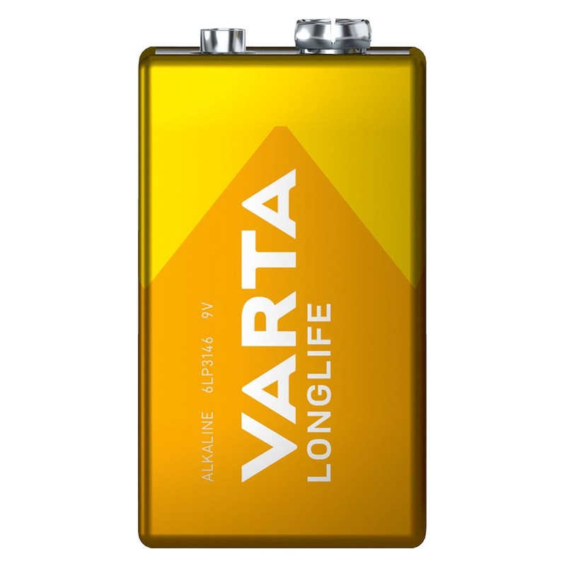 Baterie LONGLIFE E 9V, E-block, ambalata individual, VARTA