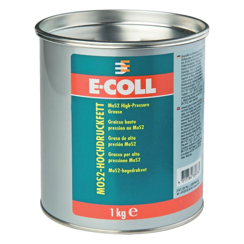 E-COLL - Unsoare adeziva de inalta presiune negru/gri MoS2 400g [4317784389778]