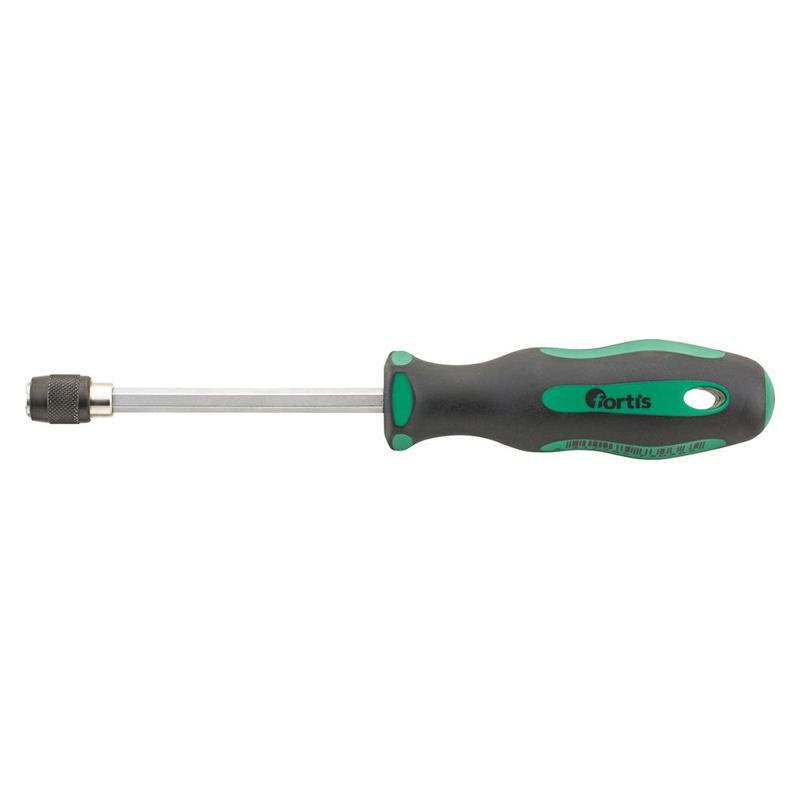 Maner surubelnita Fortis, pentru biti 1/4", 125mm