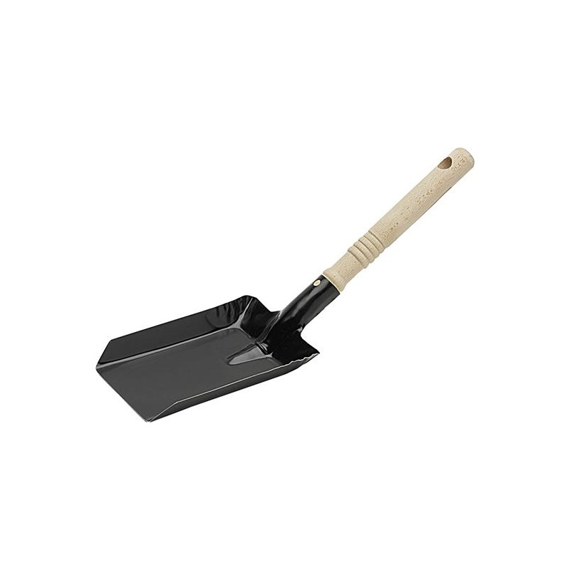 Lopata metalica pentru carbune, 110 x 380 mm, maner de lemn, NOLLE
