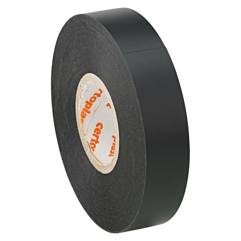 certoplast - Banda izolatoare standard, negru, 15mm, 25m