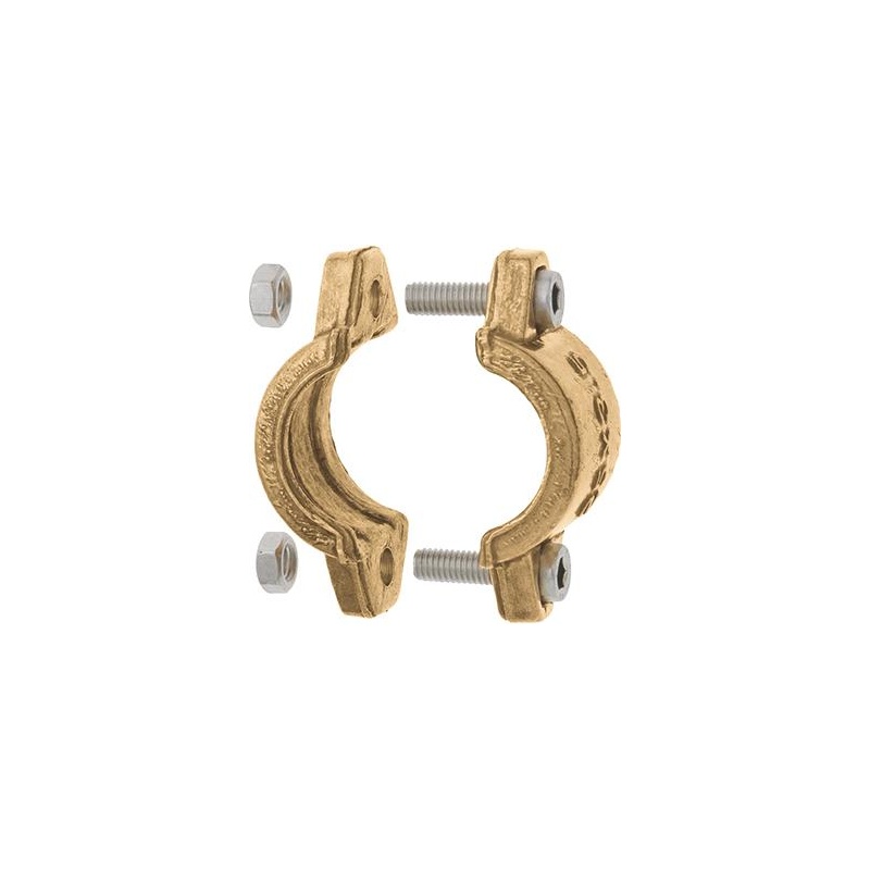 Colier de strangere, din alama, 2 piese, pentru 3/4", 25-27mm, GEKA
